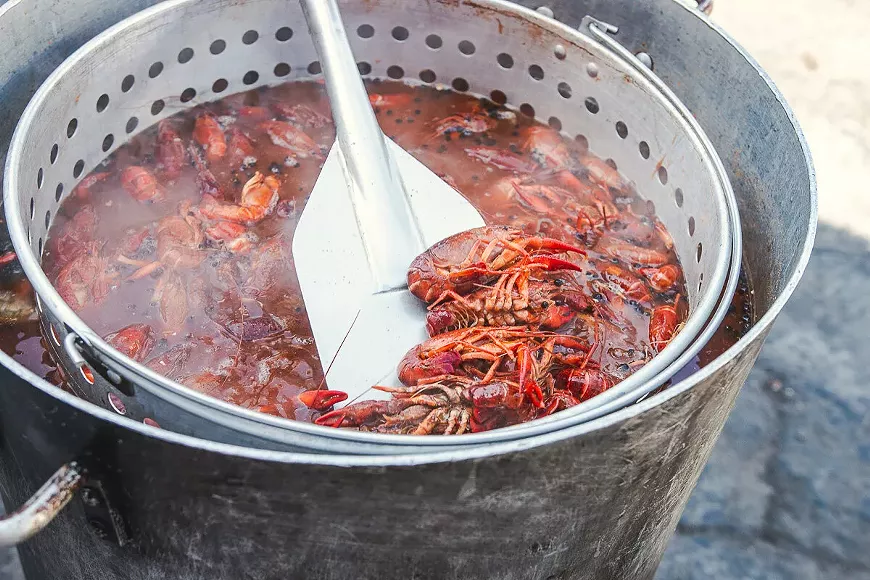 Crawfish Boil at The Parish's Annual Mardi Gras