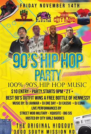 Image: 90's Hip Hop Party at The Original Hideout
