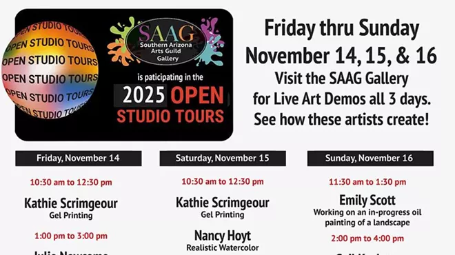 Image: Art Demos at the SAAG Gallery this weekend