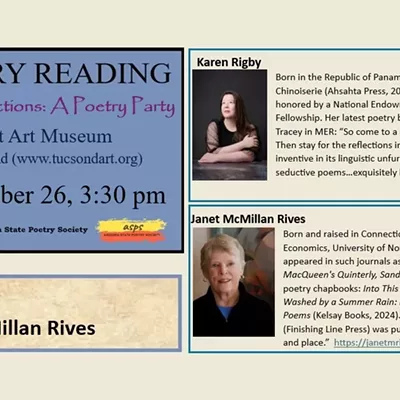 Image: Flyer for Reading by Karen Rigby & Janet McMillan Rives