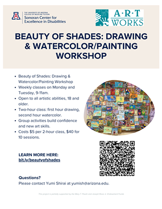 Image: Beauty of shades: drawing & watercolor/painting workshop
