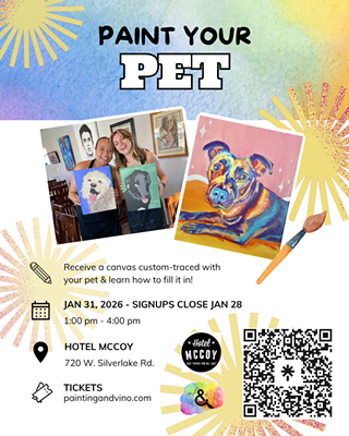 Image: Beginner Paint Your Pet &ndash; Includes Custom Traced Canvas!