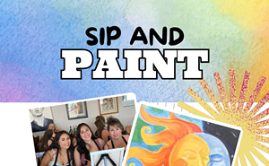 Image: Beginner Sun and Moon Sip and Paint