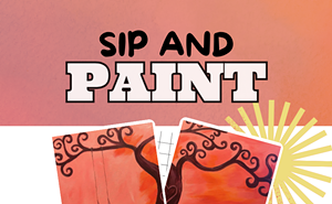 Image: Beginner Valentine Swing Sip and Paint