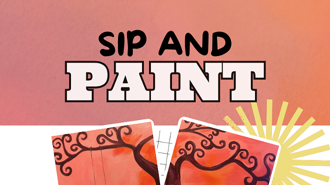 Image: Beginner Valentine Swing Sip and Paint