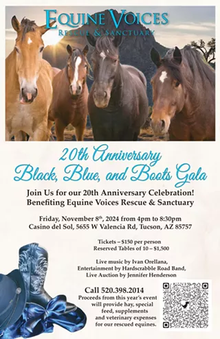 Image: "Black, Blue, and Boots Gala"