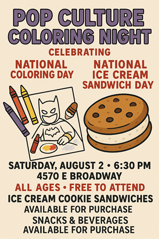 Image: "Chill Night" Coloring & Ice Cream Cookie Sandwiches