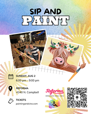 Image: Daisy Mae Sip and Paint at Reforma