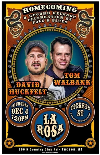 Image: David Huckfelt & Tom Walbank Record Release at La Rosa Dec. 4