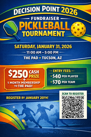 Image: Decision Point Fundraiser Pickleball Tournament