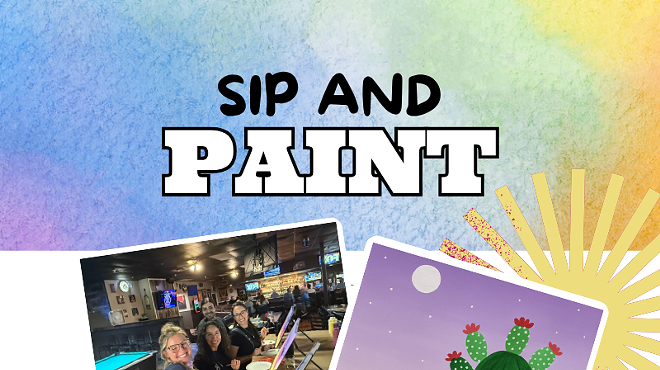 Image: Desert Cactus Sip and Paint &ndash; Includes Drink