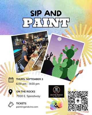 Image: Desert Cactus Sip and Paint &ndash; Includes Drink