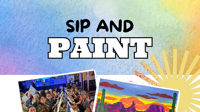 Image: Desert Ride Sip and Paint &ndash; Includes Drink