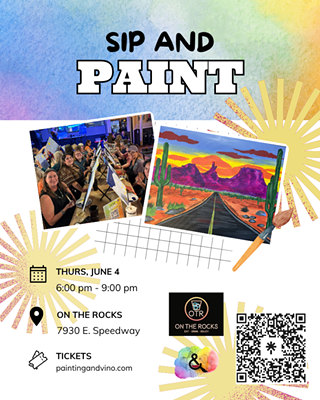 Image: Desert Ride Sip and Paint &ndash; Includes Drink
