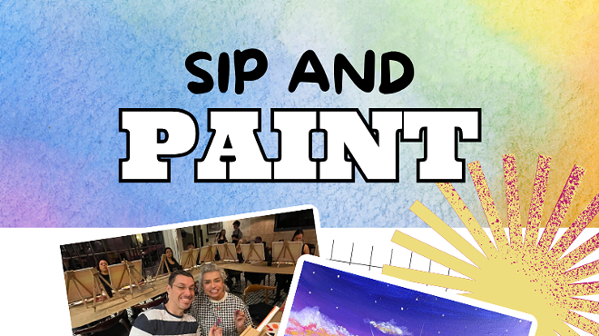 Image: Desert Sunset Sip & Paint at HighWire