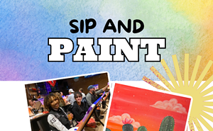 Image: Desert Vibes Paint and Sip at HighWire