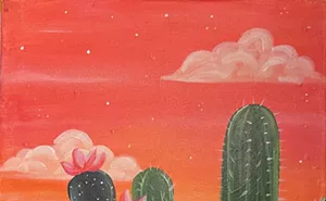 Image: Desert Vibes Paint and Sip at HighWire