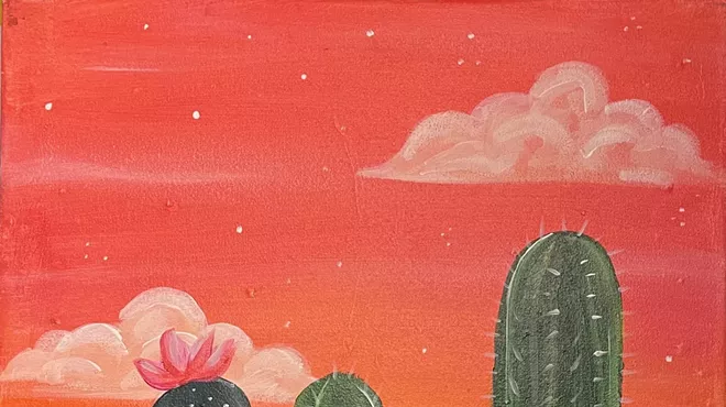 Image: Desert Vibes Paint and Sip at HighWire