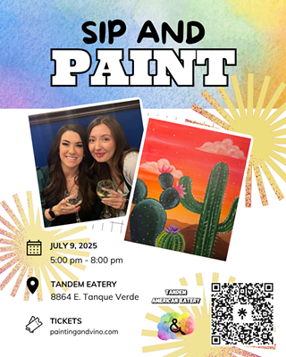Image: Desert Vibes Paint and Sip + Wine Specials