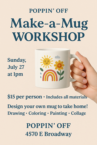 Image: Design A Mug Workshop @ Poppin' Off