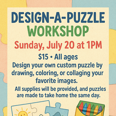Image: Design A Puzzle Workshop @ Poppin' Off