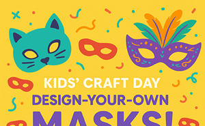 Image: DIY Kids' Masquerade Masks @ Poppin' Off