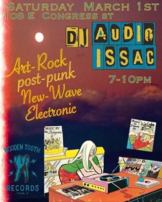Image: DJ Audio Isaac spins New Wave, Art Rock, Post-Punk and Electronic
