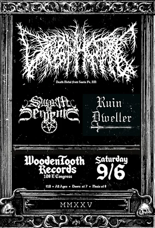 Image: Dysphotic with Swarm of Serpents & Ruin Dweller