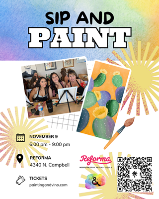 Image: Fall Cactus Paint and Sip at Reforma