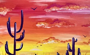 Image: Fiery Desert Paint and Sip at DiBella’s