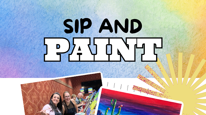 Image: Fiery Desert Paint and Sip at Roadies