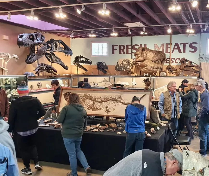 Inside the main building.