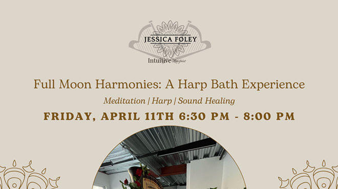 Image: Full Moon Harmonies: A Harp Bath Experience