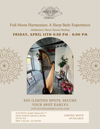 Image: Full Moon Harmonies: A Harp Bath Experience