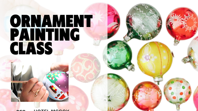 Image: Holiday Ornament Paint Class at Hotel McCoy
