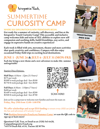 Image: Inclusive Summertime Curiosity Camp for Kids and Teens of ALL Abilities!