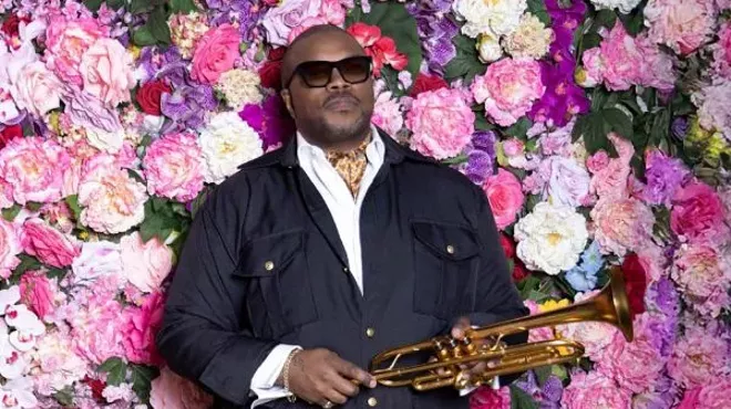 Image: Jeremy Pelt with UA Studio Jazz Ensemble