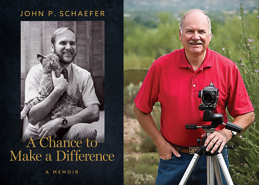 John P. Shaefer in the 1970s and today