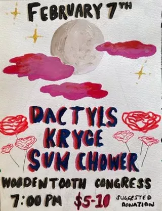 Image: Kryge, Dactyls & Sun Chower live at Wooden Tooth Records