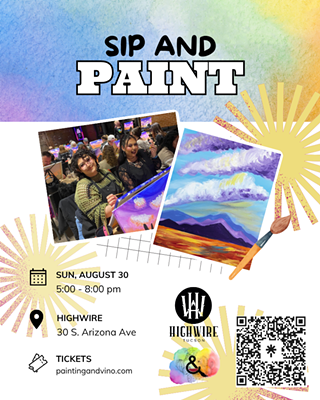 Image: Lavender Skies Sip and Paint