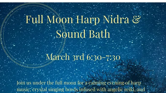 Image: March Full Moon Harp Nidra & Sound Bath