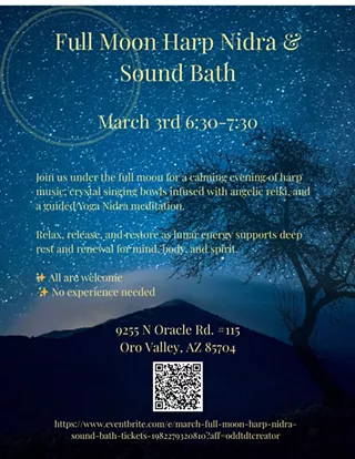 Image: March Full Moon Harp Nidra & Sound Bath