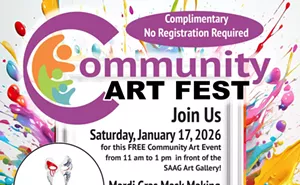 Image: Mardi Gras Mask Making at SAAG Gallery&rsquo;s New Location