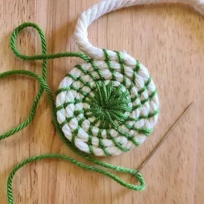 Image: mini coiled basket