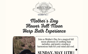 Image: Mother's Day Flower Full Moon Harp Bath Experience