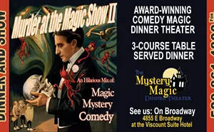 Image: Mystery and Magic Dinner Theater - "Murder at the Magic Show II" at Tucson, AZ
