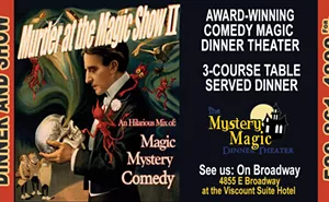Image: Mystery and Magic Dinner Theater - "Murder at the Magic Show II"