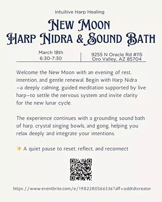 Image: New Moon Harp Nidra & Sound Bath