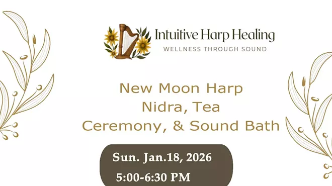 Image: New Moon Harp Nidra, Tea Ceremony, and Sound Bath