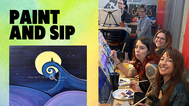 Image: “Nightmare Before Christmas” Paint and Sip at Button Brew House